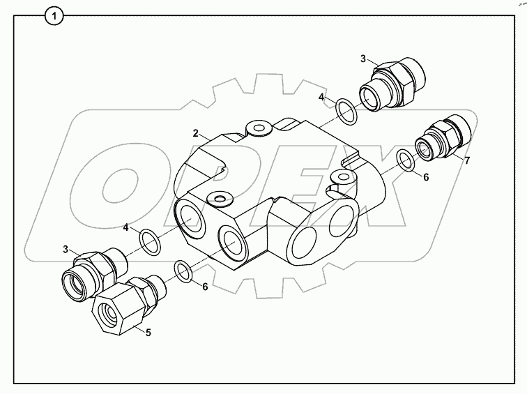  PROTECTION VALVE, DIPPER RAM A60001 -