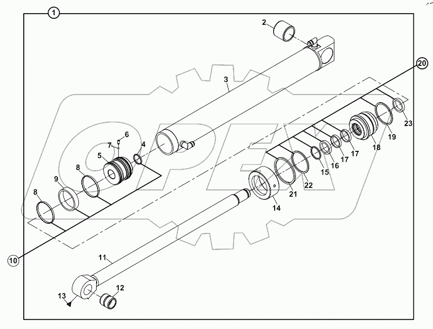  RAM, LIFT, LEFT, LOADER A60001 -