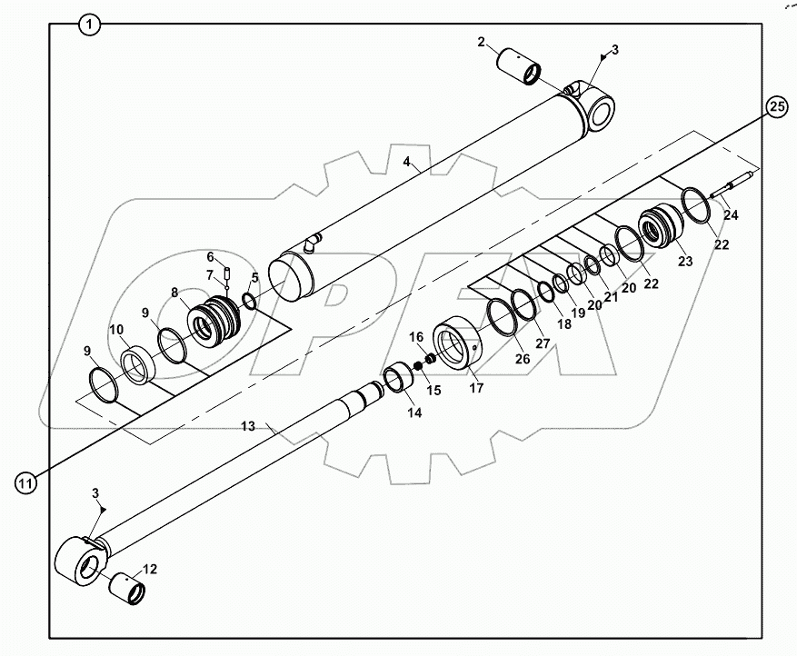  RAM, DIPPER, BACKHOE A60001 -