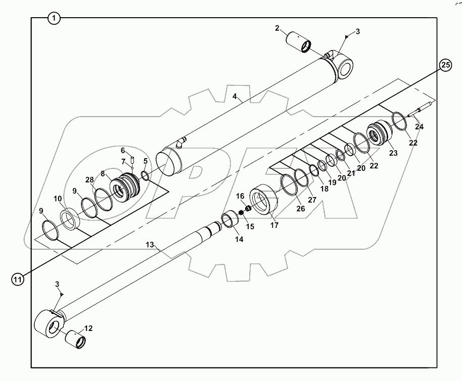  RAM, DIPPER, BACKHOE A60118 -