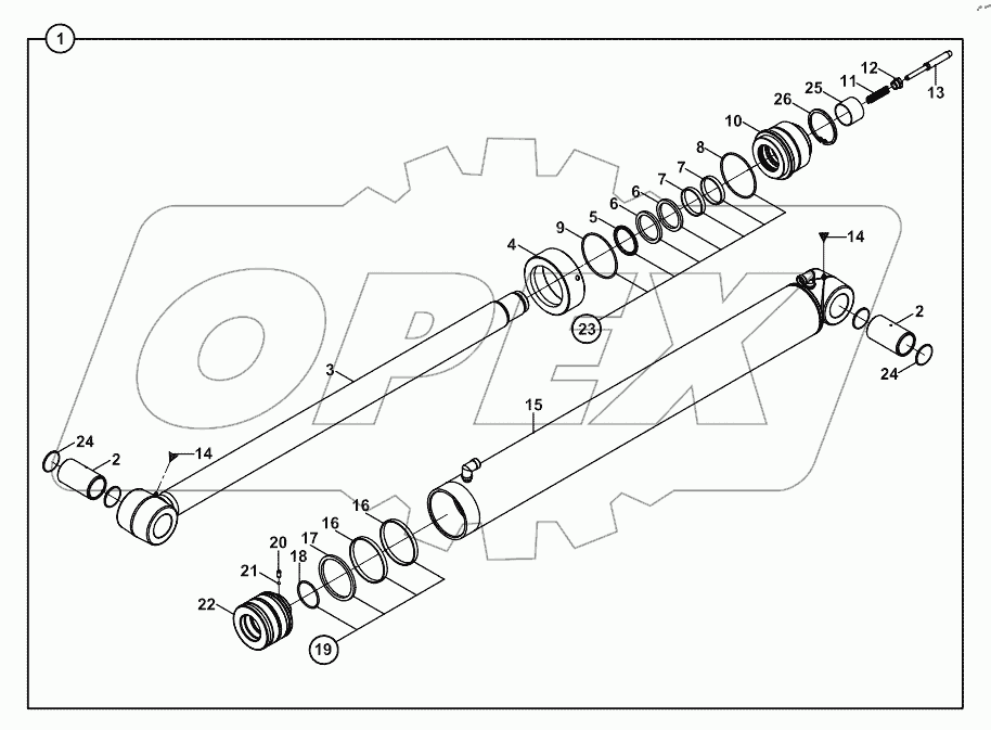  RAM, MAIN BOOM, BACKHOE A60003 -