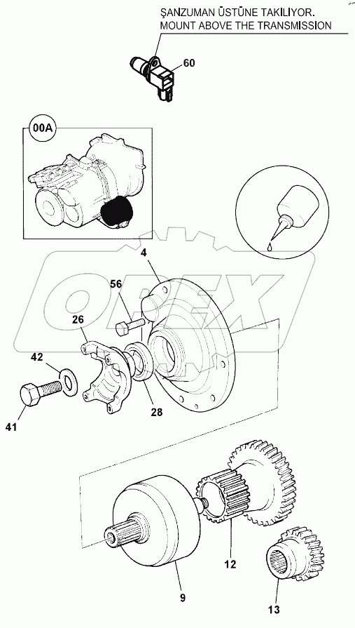  TRANSMISSION ASSY, PS760, 102S A60001 -
