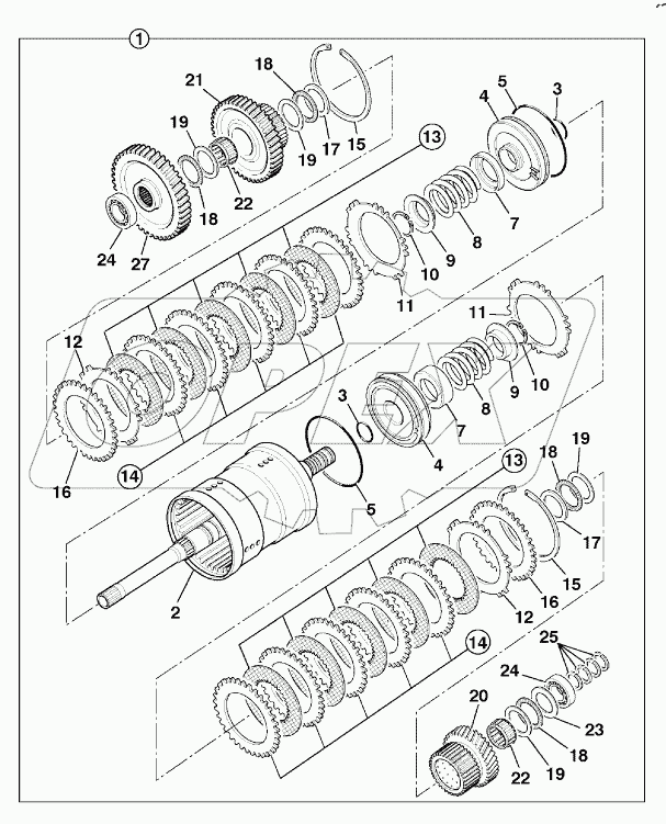  CLUTCH - INPUT, TRANSMISSION, PS760 A60001 -