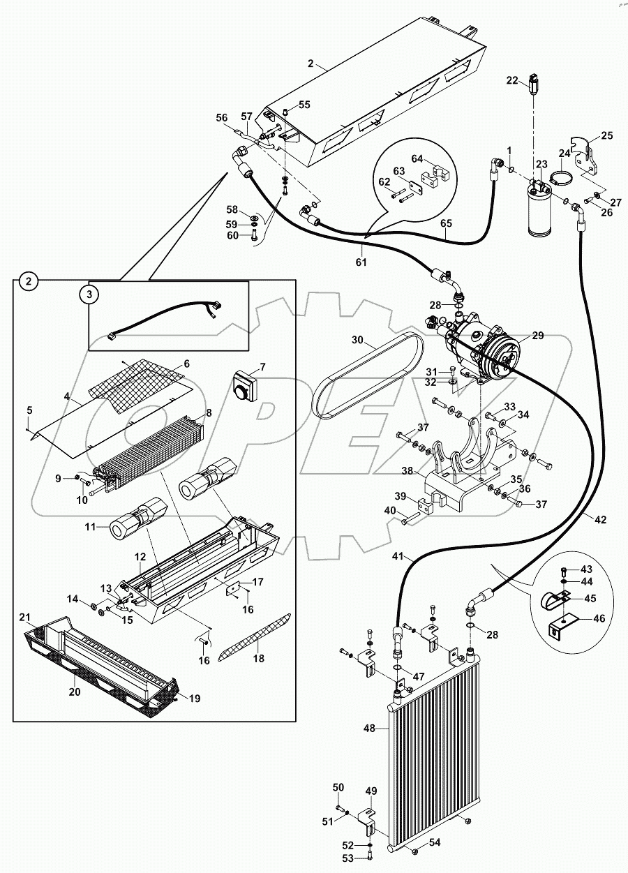  AIR CONDITIONER, COOLING SYSTEM A60001 -