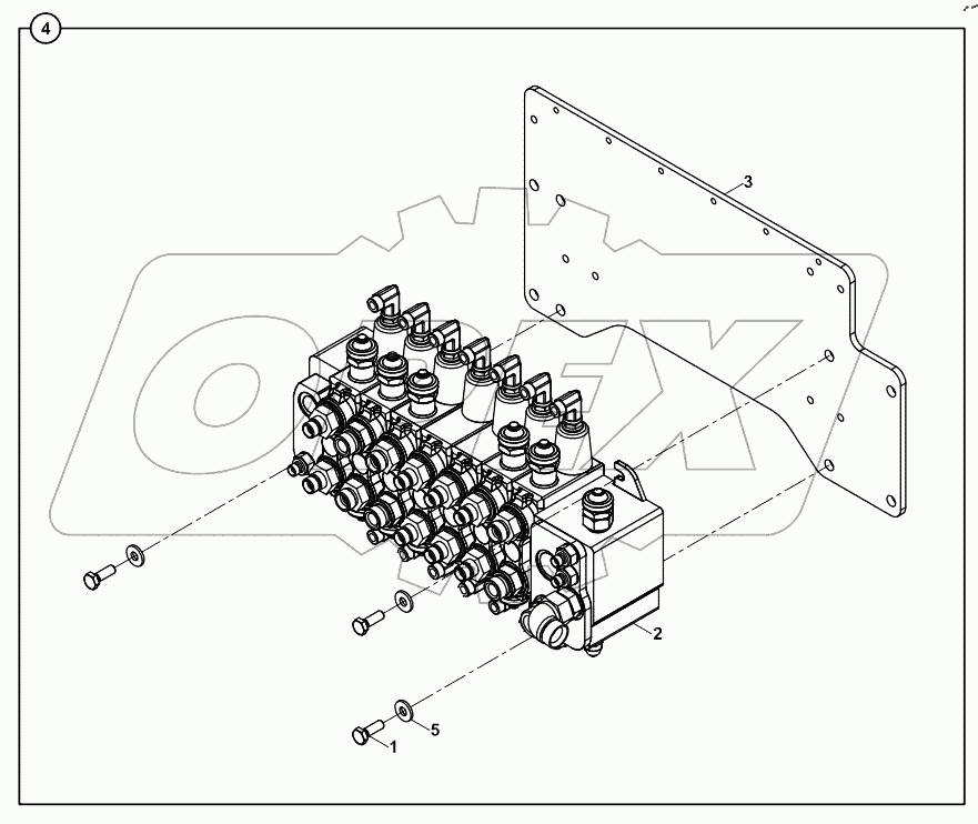  CONTROL MECHANISM, BACKHOE, JOYSTICK A60006 -