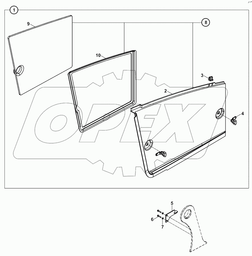  PANEL, ENGINE, RIGHT SIDE A60010 -