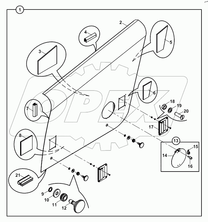  PANEL, ENGINE, LEFT SIDE A60001 -