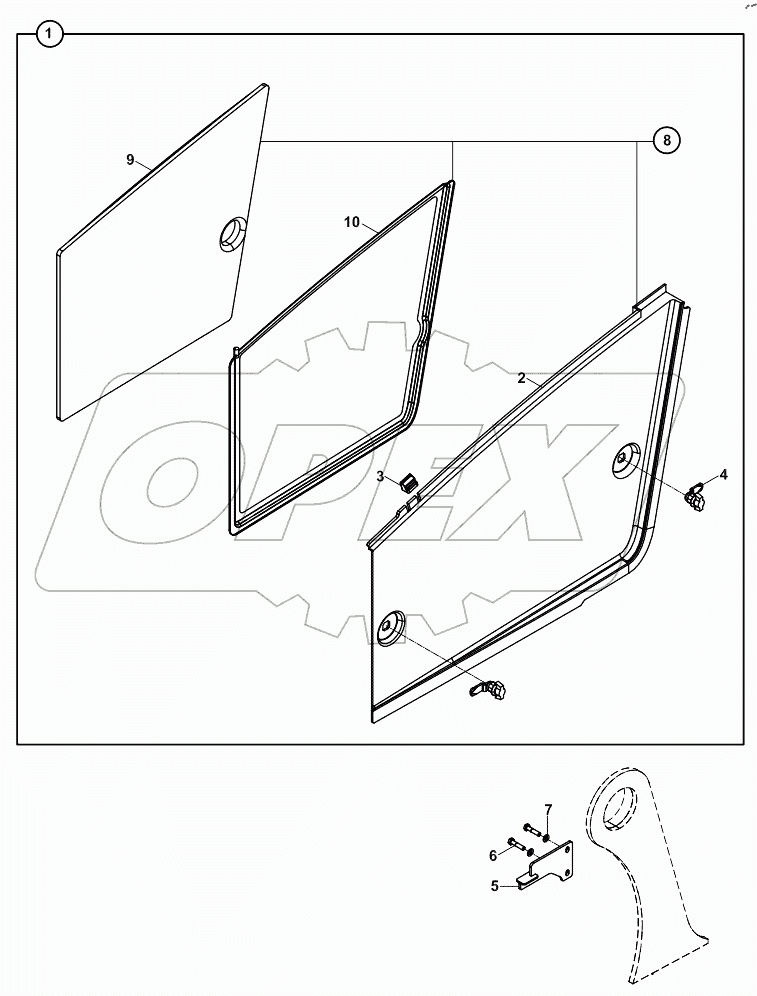  PANEL, ENGINE, RIGHT LEFT A60010 -
