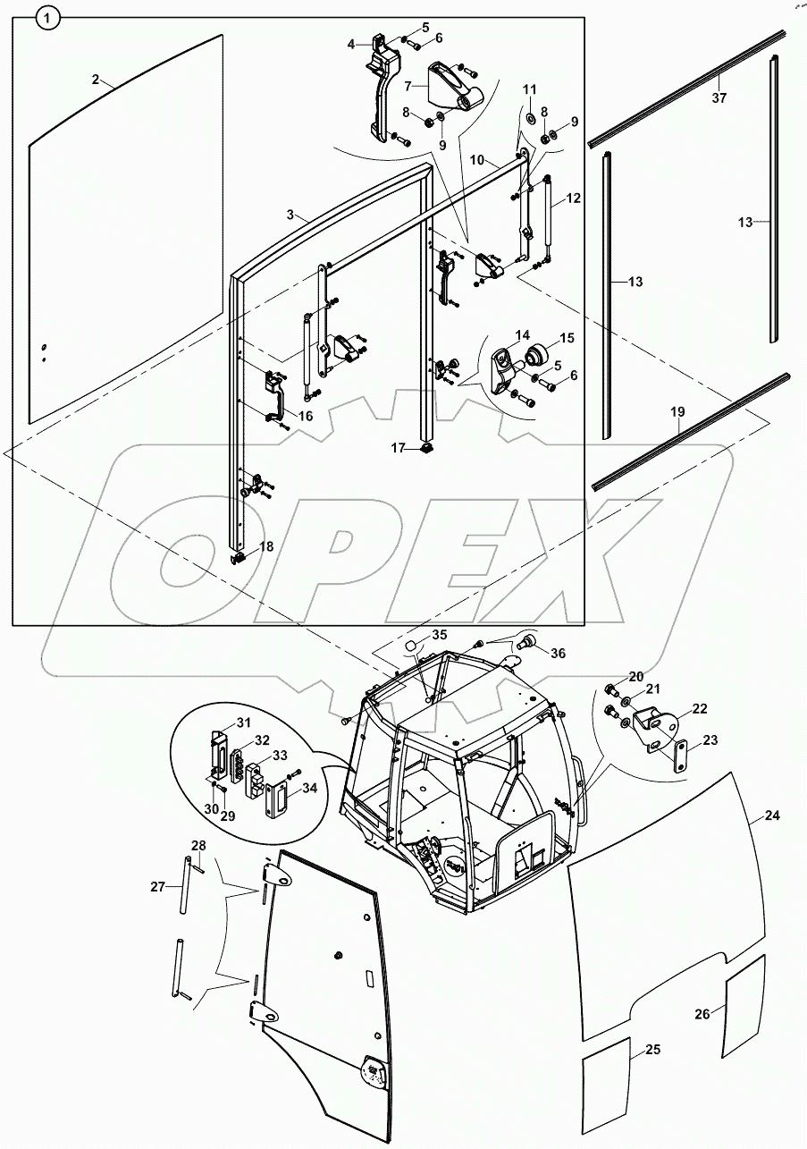 WINDOWS, FRONT - REAR A60001 -