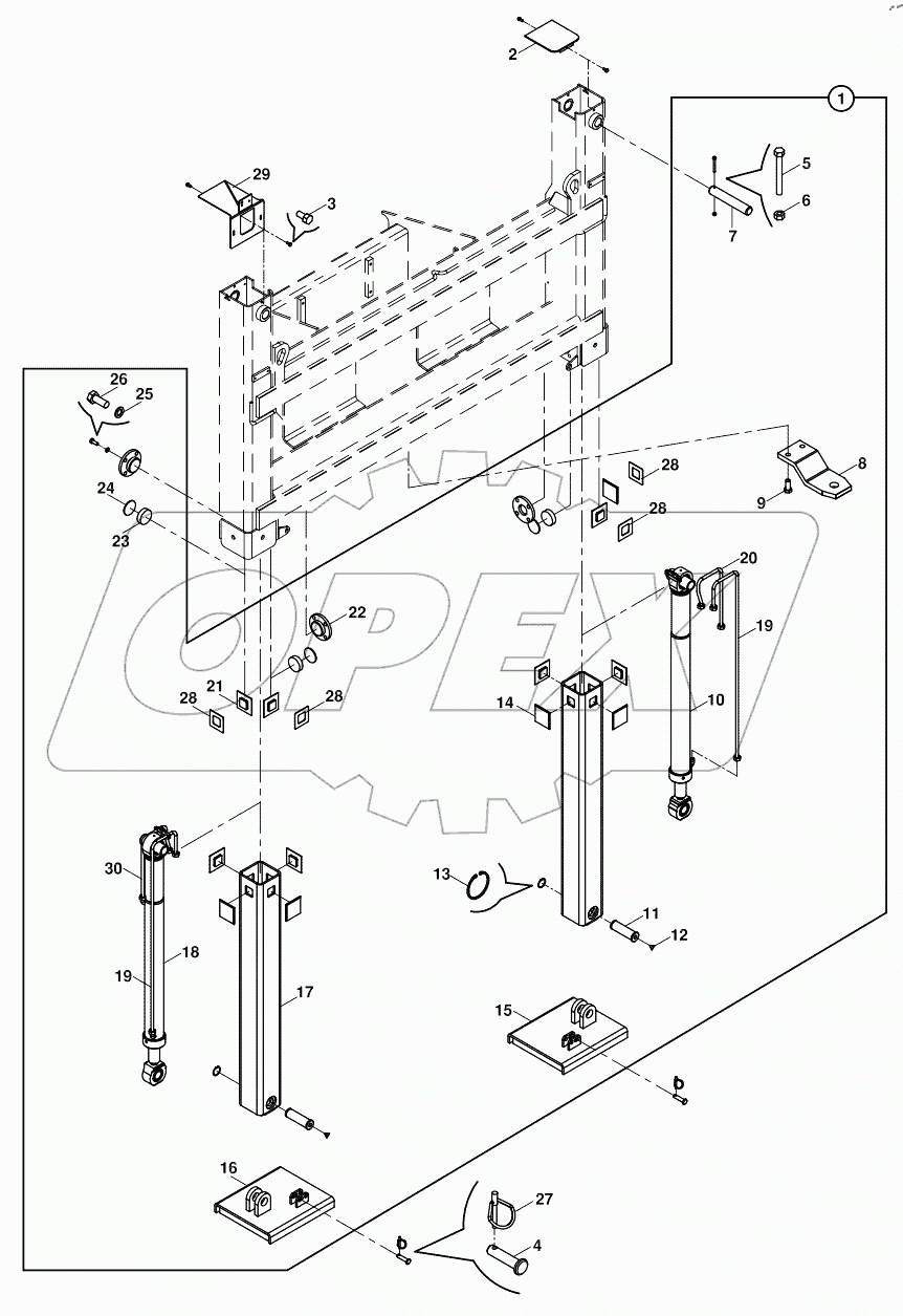  STABILISER, SIDESHIFT 125001 -