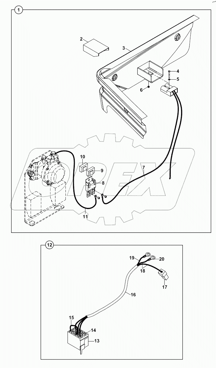  COMPRESSOR ELECTRIC CONNECTIONS 125001 -