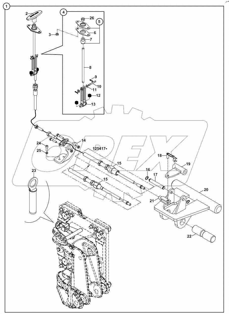  BOOM LOCKING AND MECHANISM 125389 - 125644
