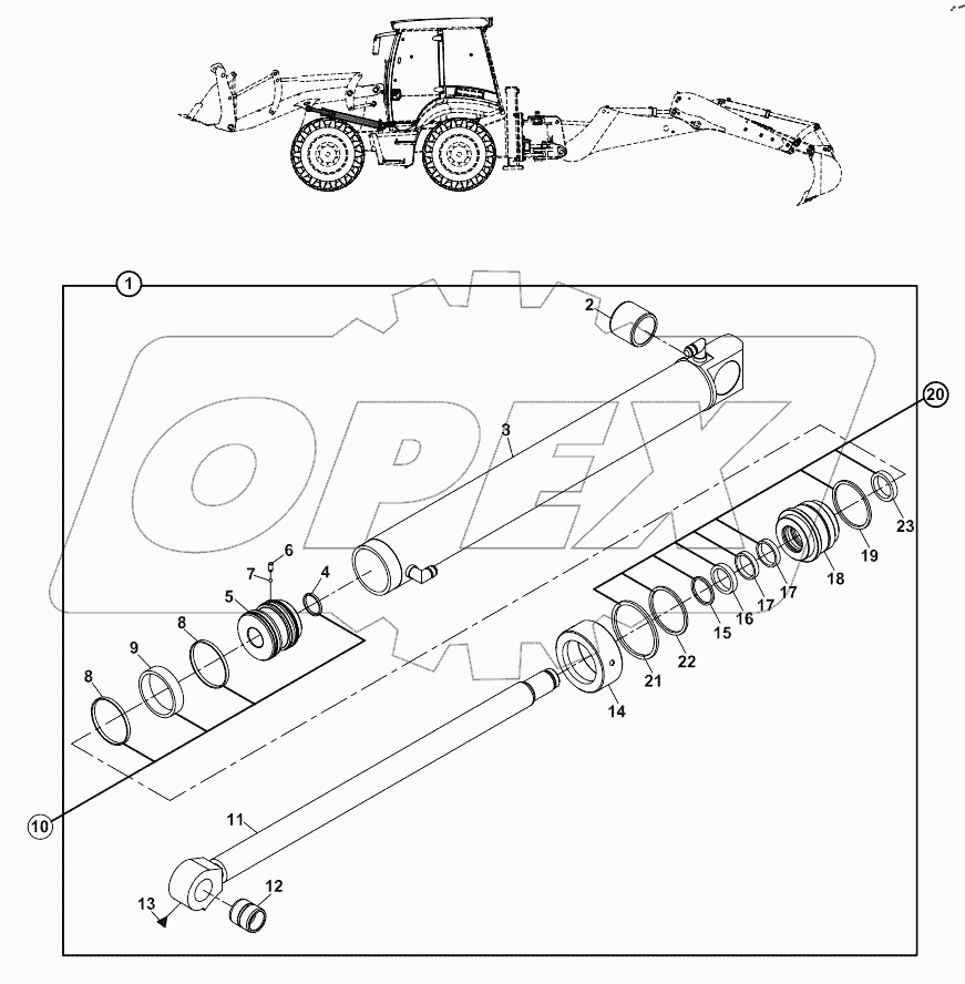  RAM, LIFT, LEFT, LOADER 125001 -