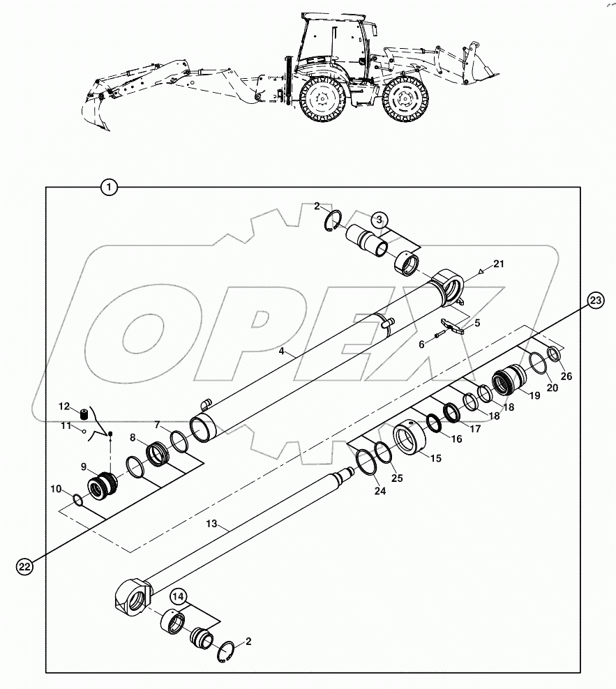  RAM, STABILISER, RIGHT 125001 -