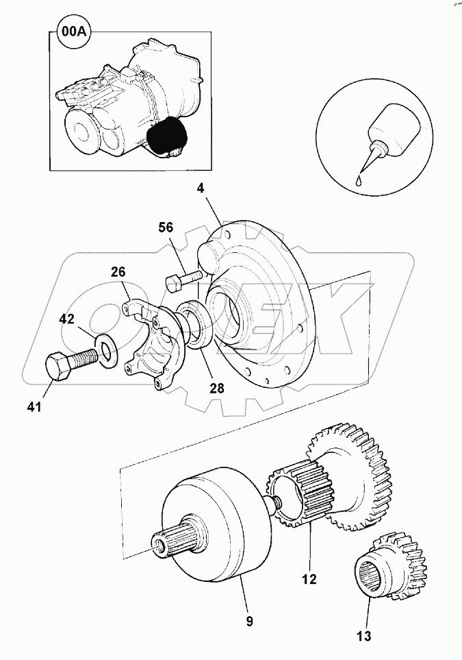  TRANSMISSION ASSY, PS760, 102S 125001 -