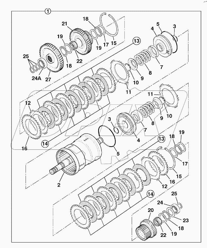  CLUTCH - REVERSE, TRANSMISSION, PS760 125001 -