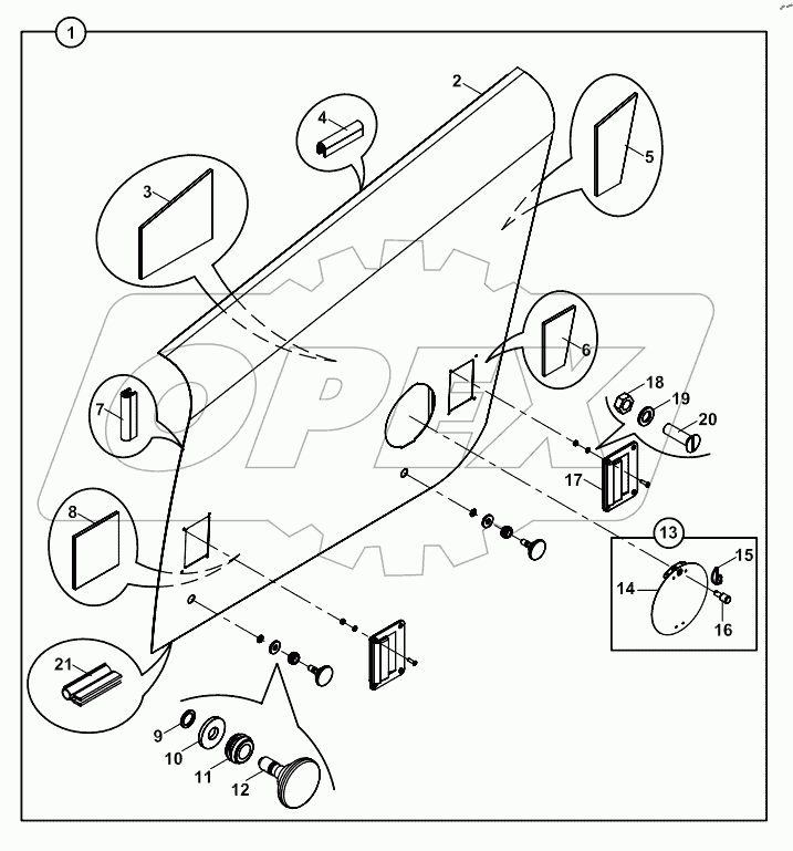  PANEL, ENGINE, LEFT SIDE 125100 -
