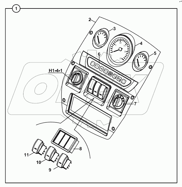  INSTRUMENT PANEL, SIDE, RIGHT 125001 -