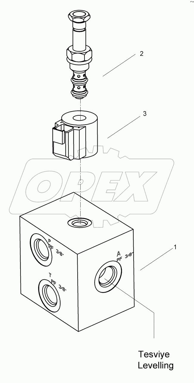  SOLENOID VALVE, 1 SECTION (REGENERATIVE VALVE)