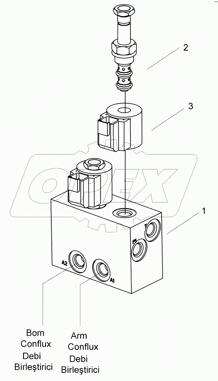  SOLENOID VALVE, 2 SECTION