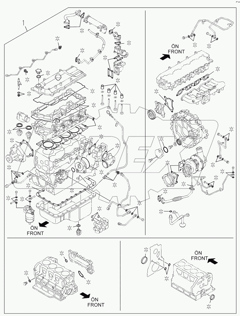  ENGINE OVERHAUL GASKET KIT