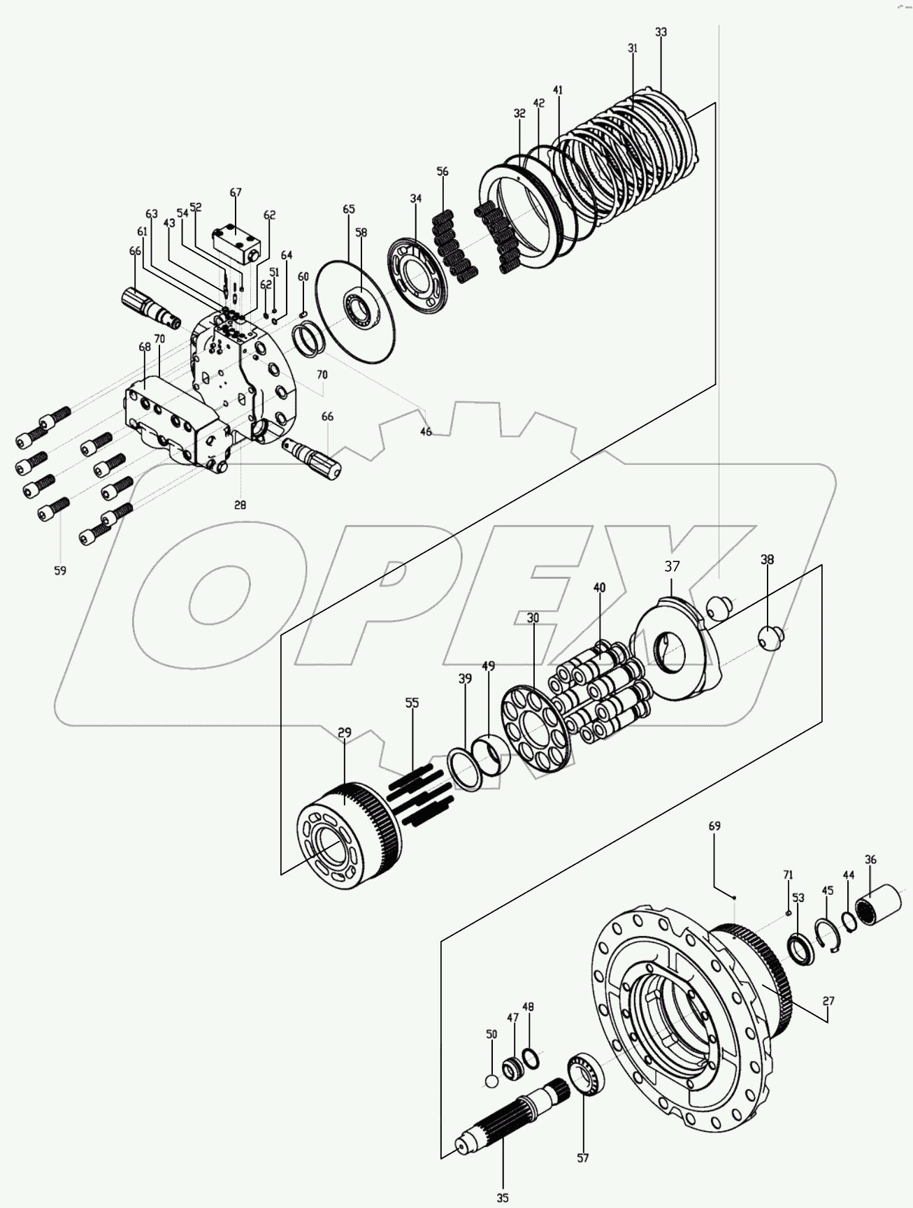  MOTOR ASSEMBLY - TRAVEL UNIT