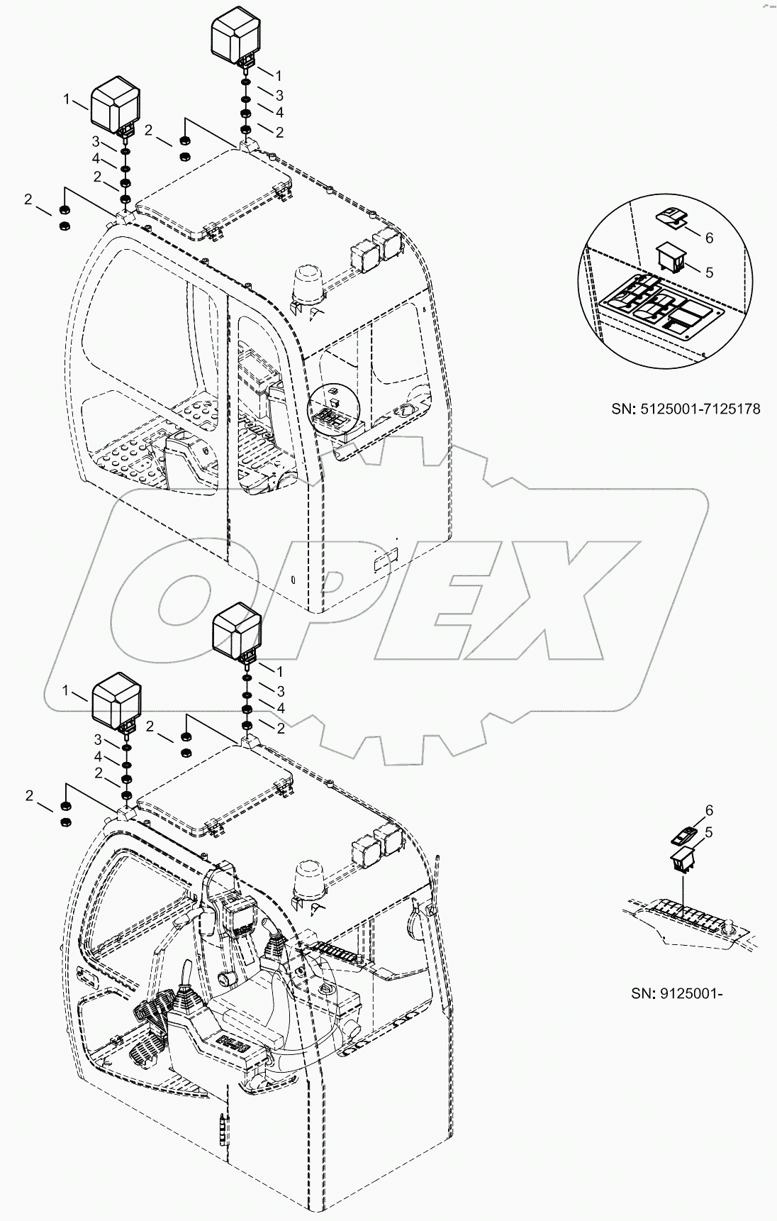  FRONT WORK LAMP MOUNTING (OP)
