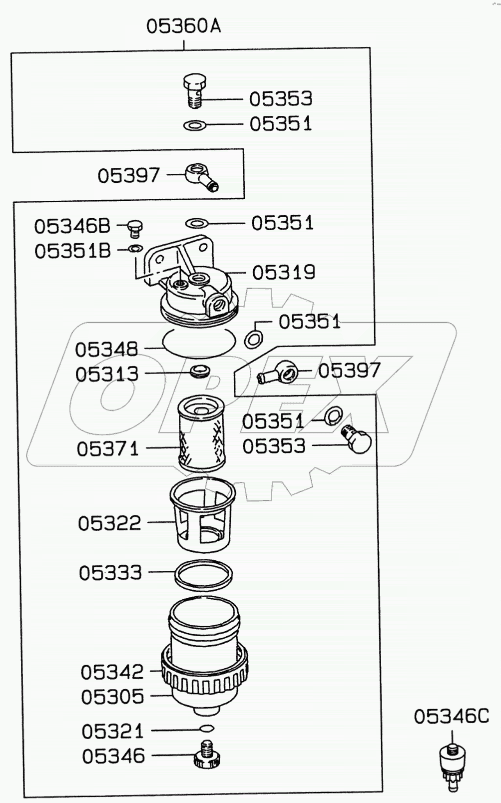  FUEL LINE AND WATER SEPARATOR