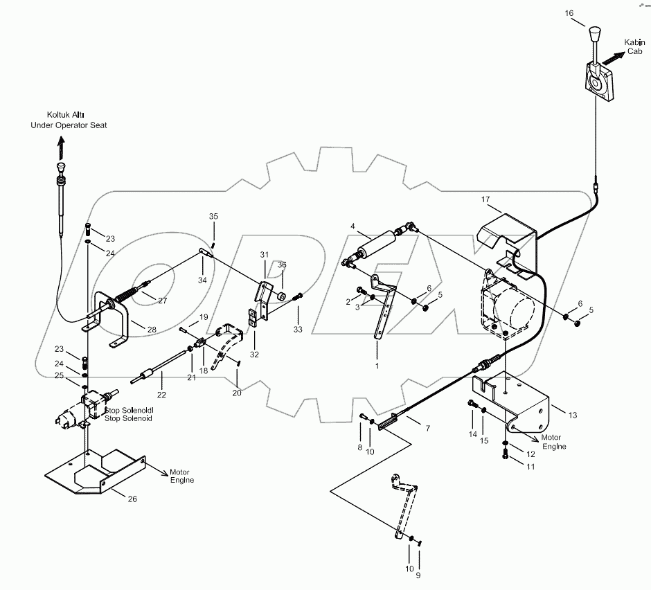  ENGINE CONTROL MOUNTING
