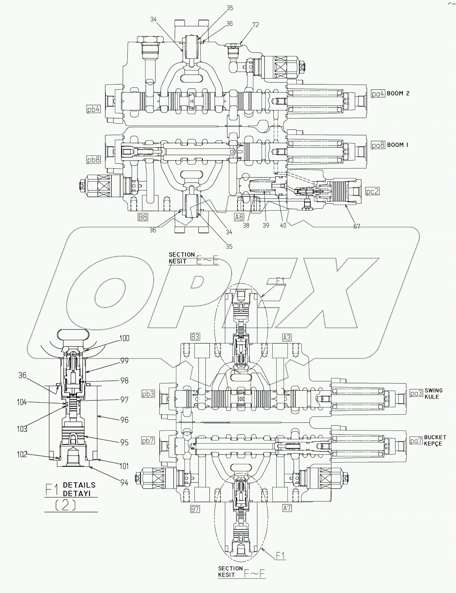 MAIN CONTROL VALVE (6)