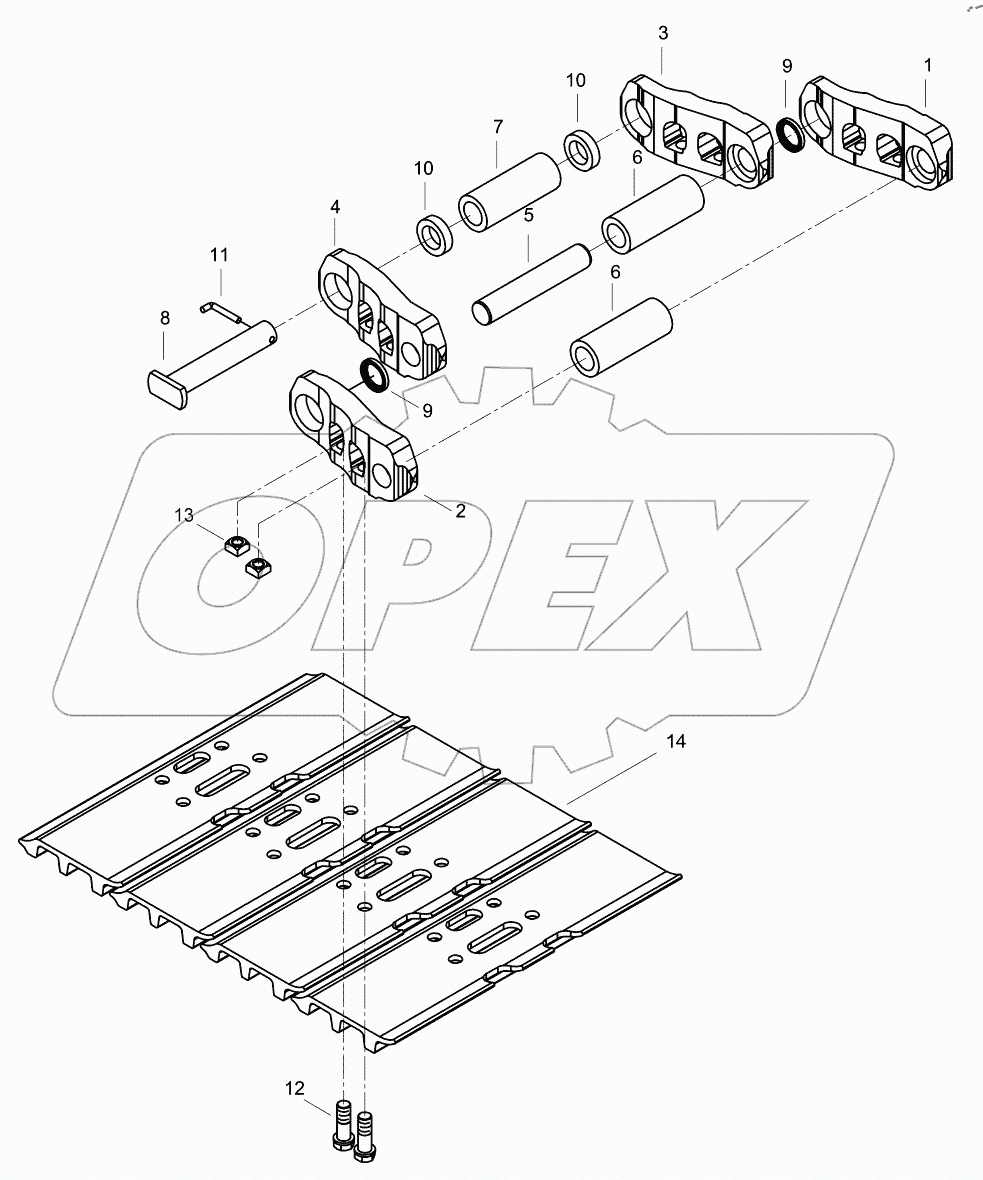  TRACK ASSY (700mm) 9125501 - F125139