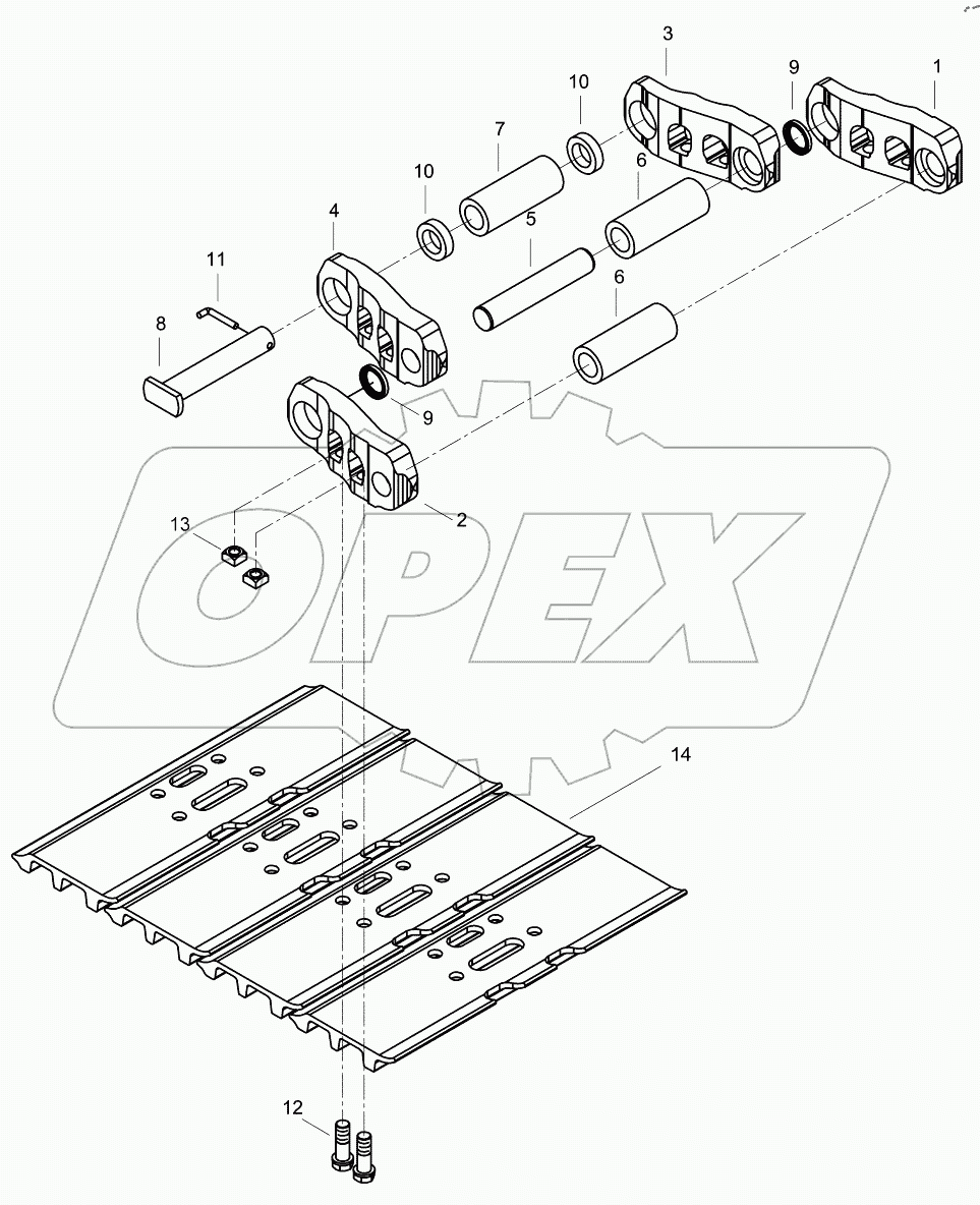  TRACK ASSY (800mm) 9125501 - F125139