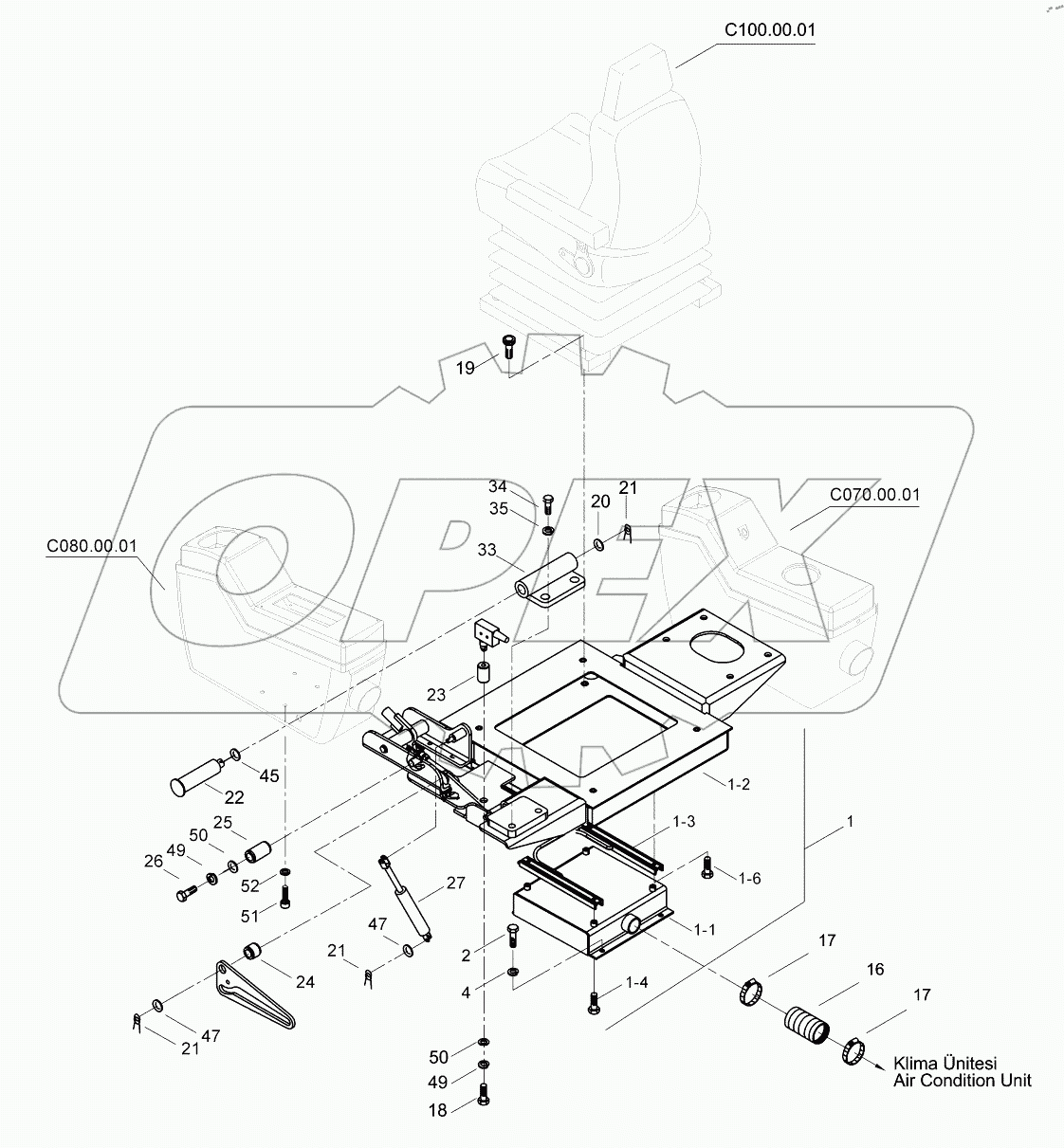  OPERATOR SEAT MOUNTING 9134501 - C125206