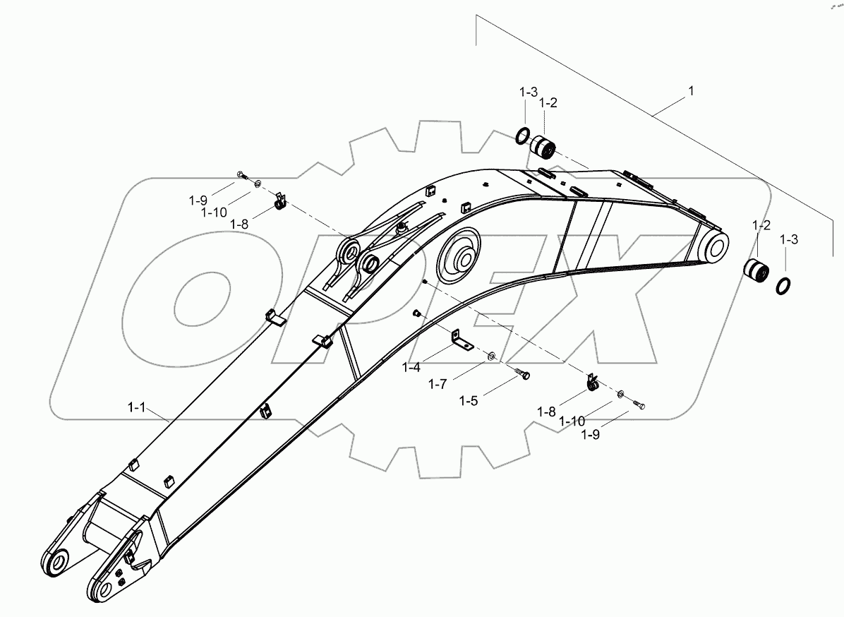  BOOM ASSY (6.28m) D125230 -