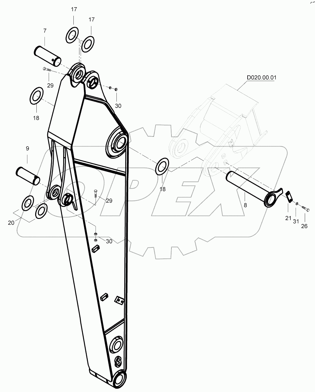  ARM MOUNTING 9125501 - D125329