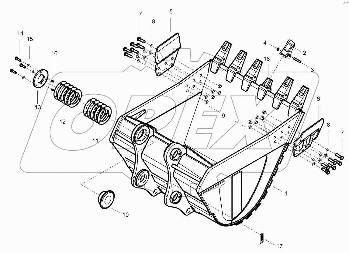  BUCKET, GENERAL PURPOSE (1.73m) 9125501 - D125123