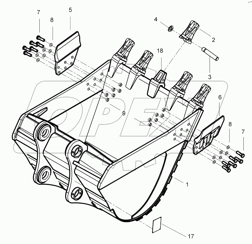  BUCKET, GENERAL PURPOSE (1.5m) D125124 -