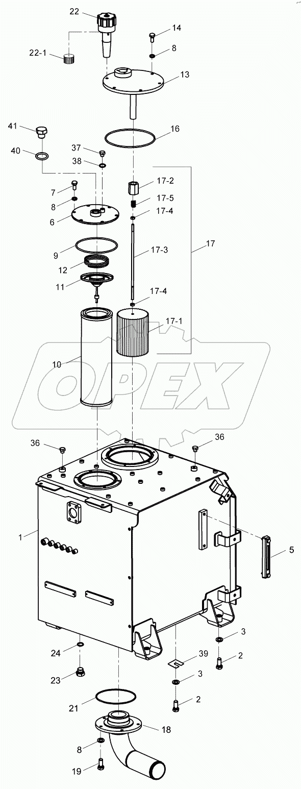  HYDRAULIC TANK ASSY E125401 - E125426