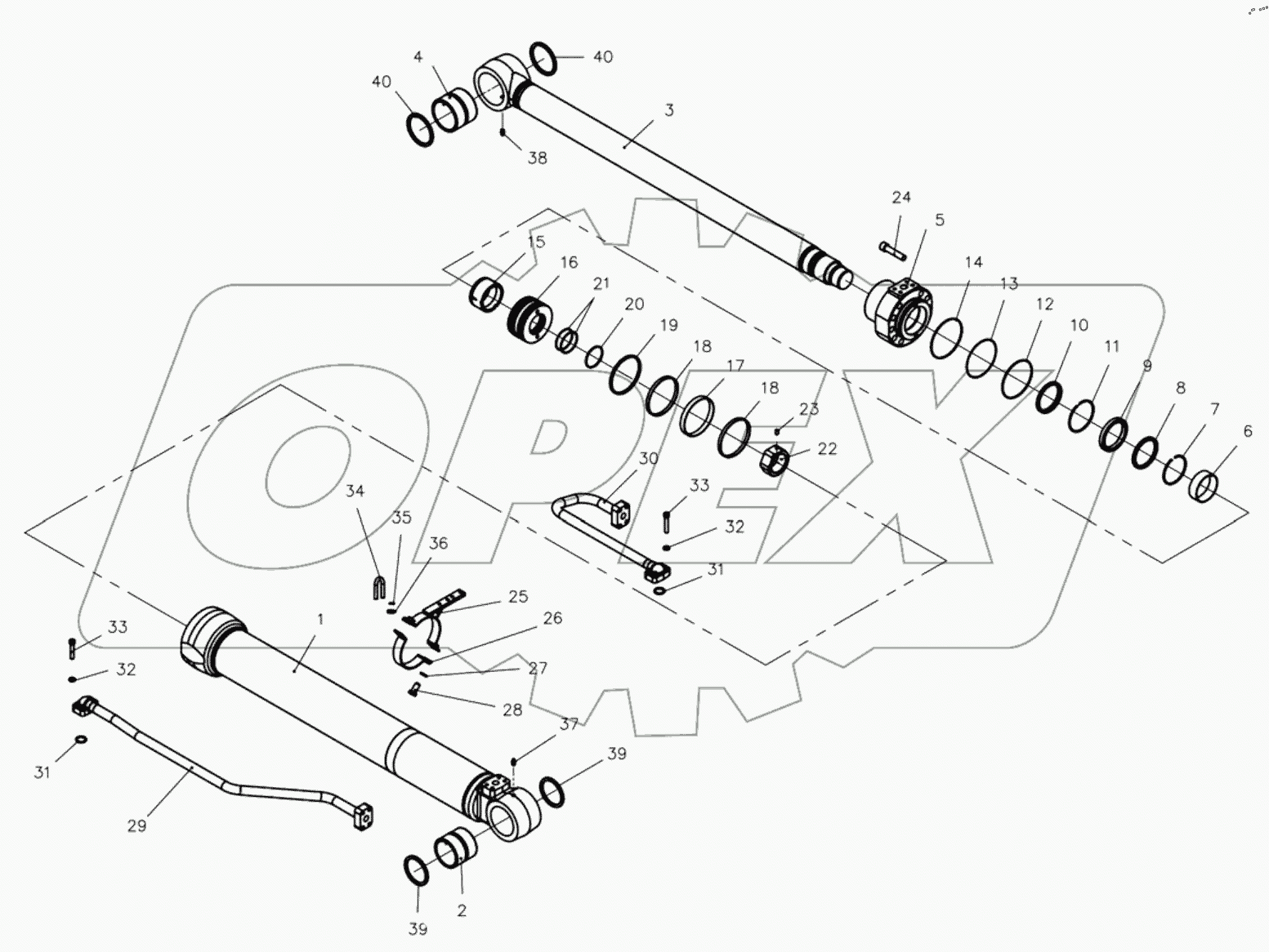  BOOM CYLINDER, RH 9125501 -