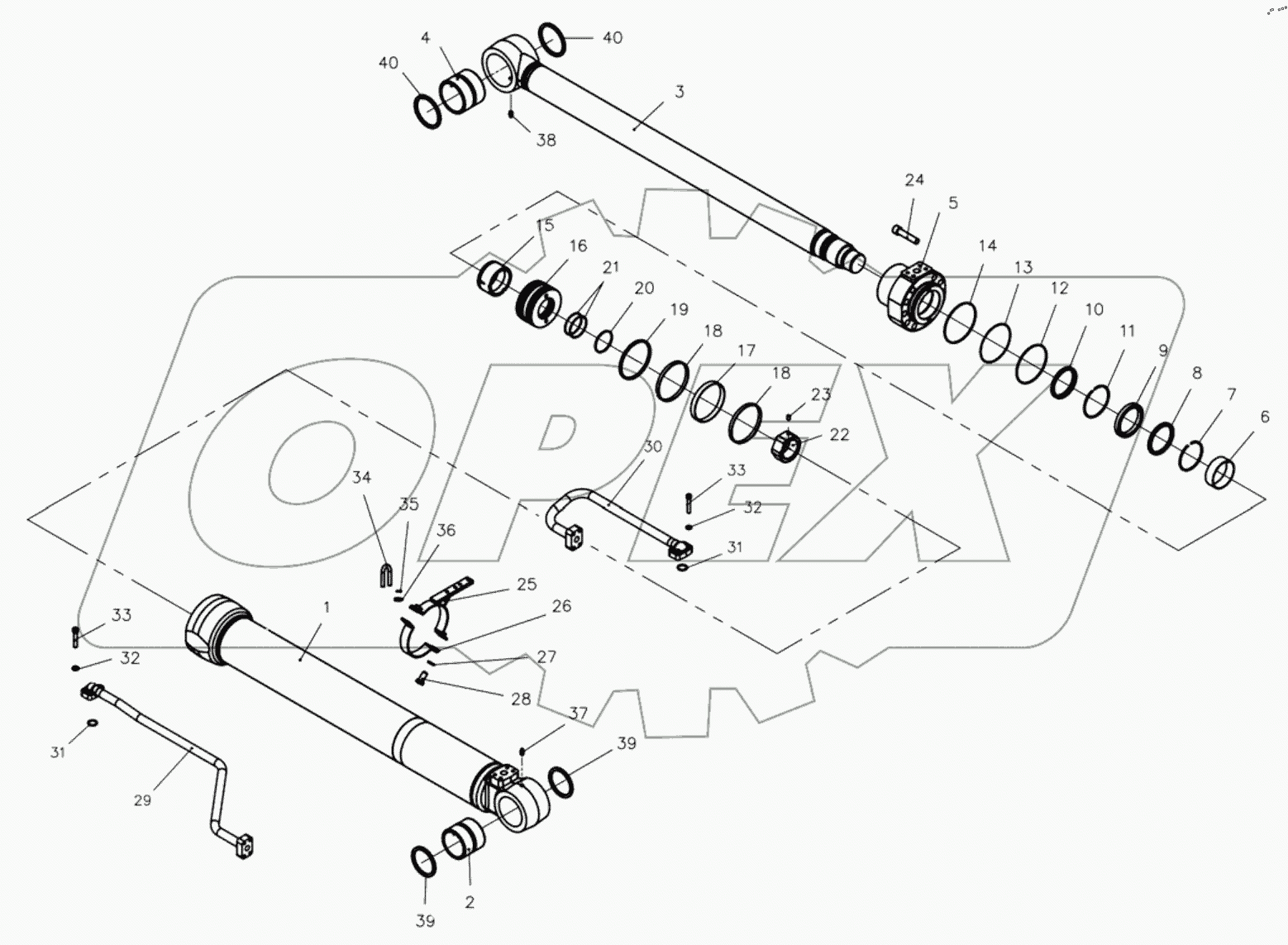  BOOM CYLINDER, LH 9125501 -