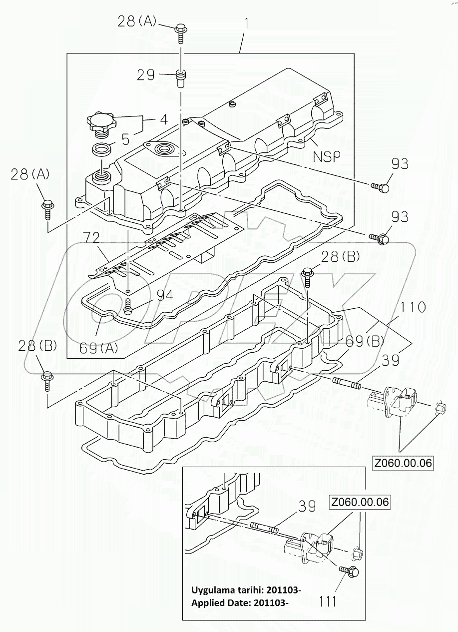  ROCKER COVER 9125501 -