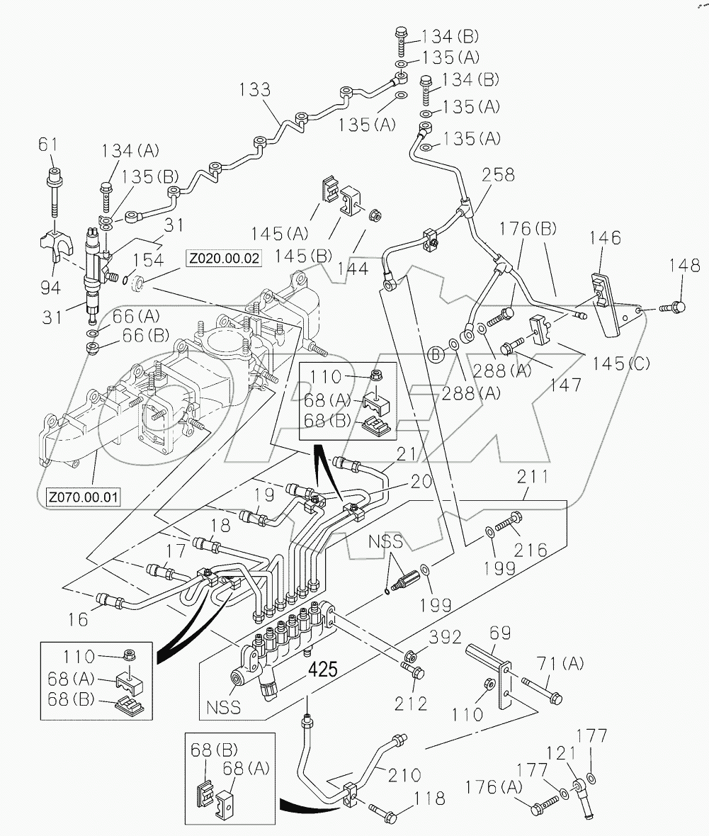  FUEL INJECTION SYSTEM 2 9125501 -
