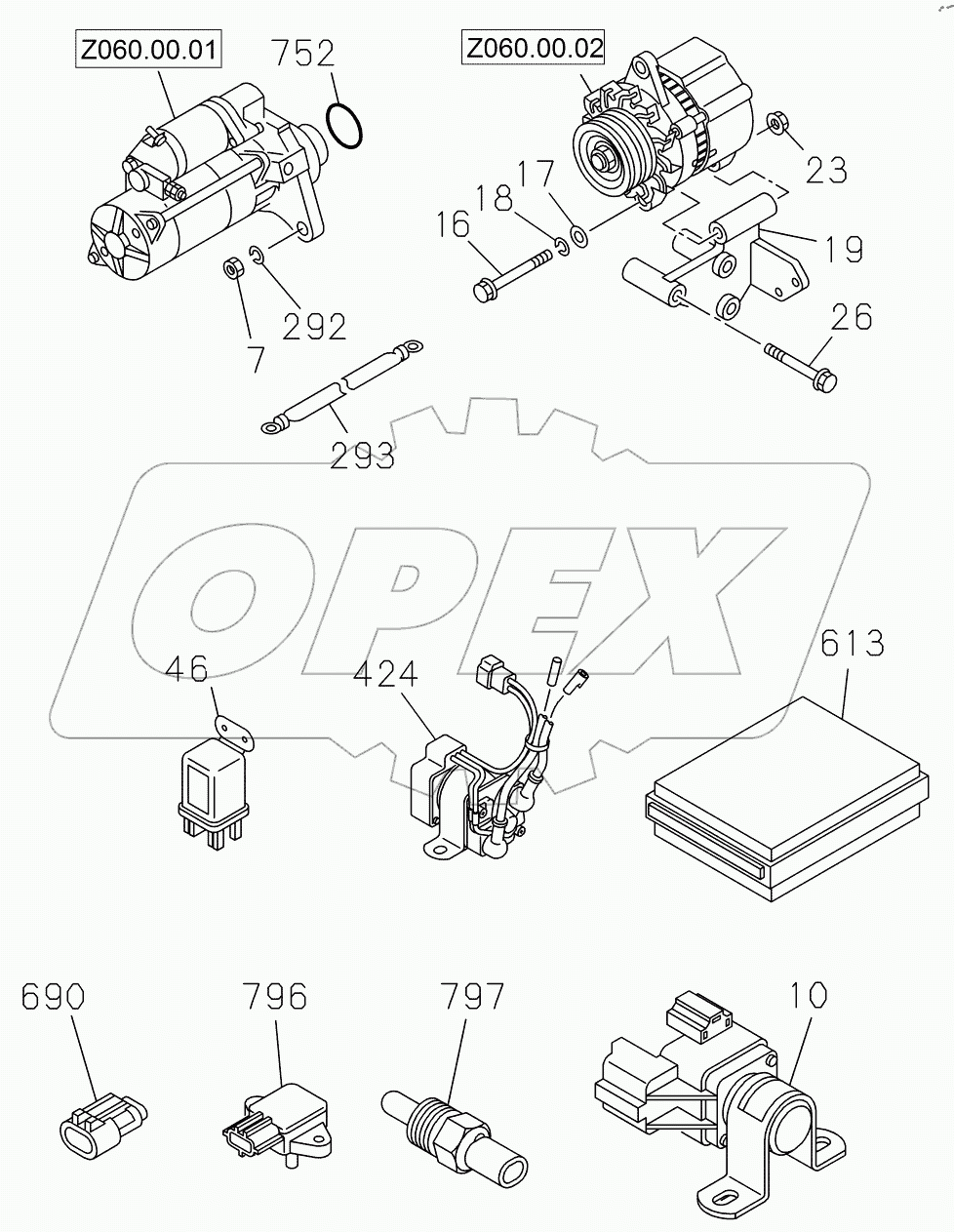  ELECTRIC CONTROL PARTS 1 9125501 -