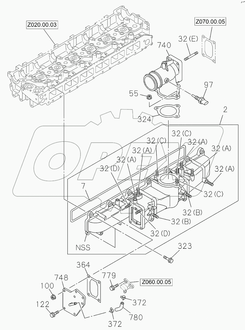  INLET MANIFOLD 9125501 -
