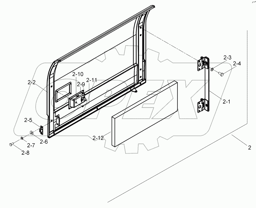  DOOR MOUNTING, RH 9125515 - C125372