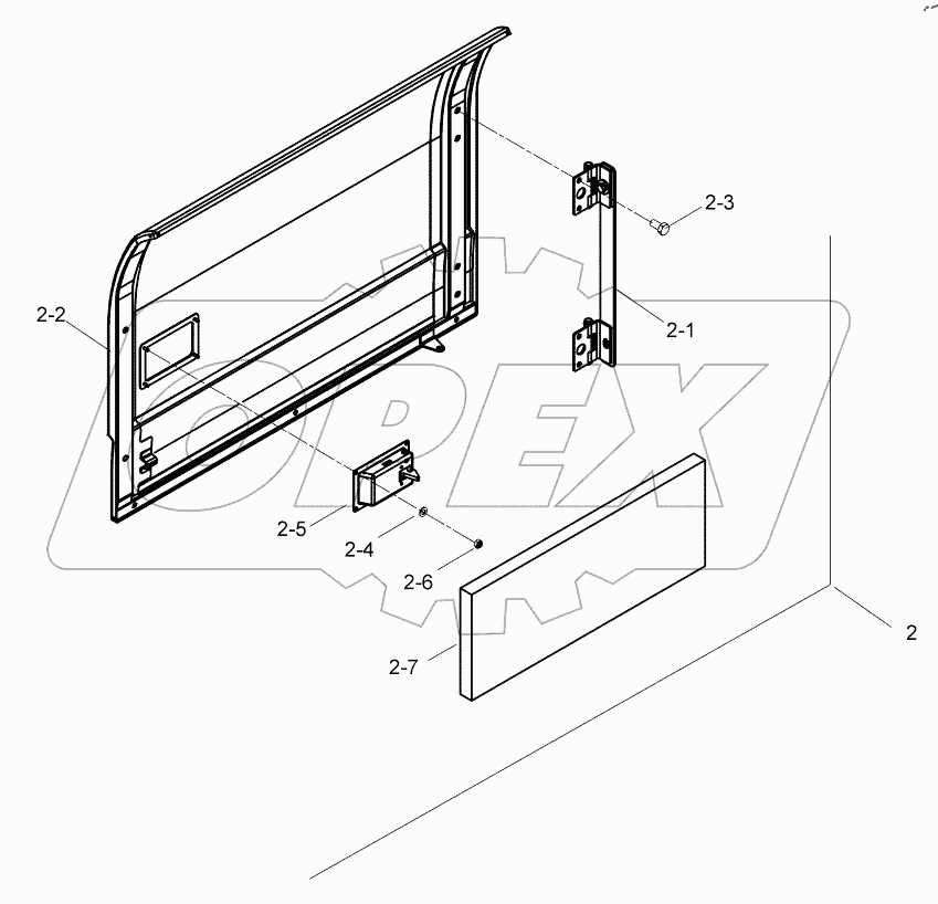  DOOR MOUNTING, RH C125373 -