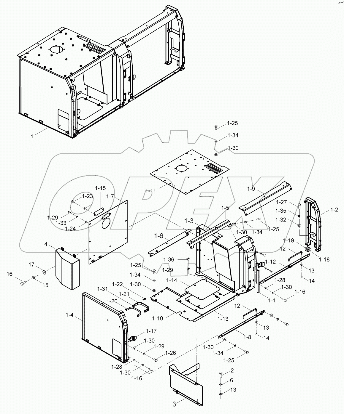  COWLING ASSY, LH 9125501 - 9125514