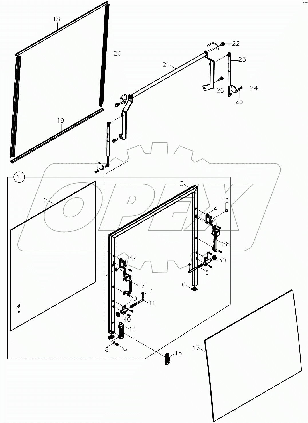  WINDOWS, FRONT - REAR (C00025 -)