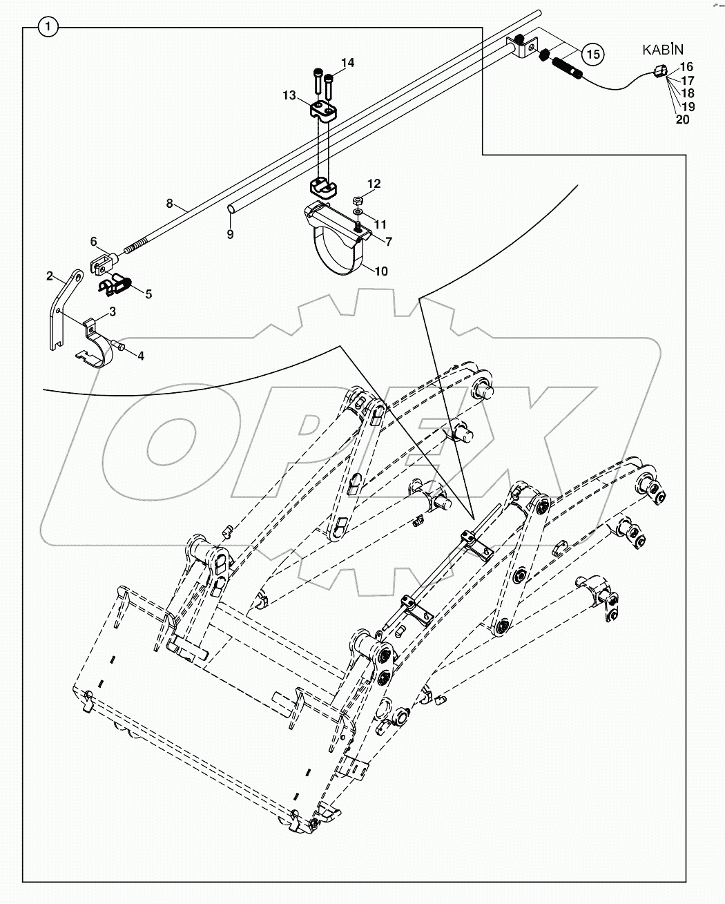  SHOVEL LEVELLING MECHANISM