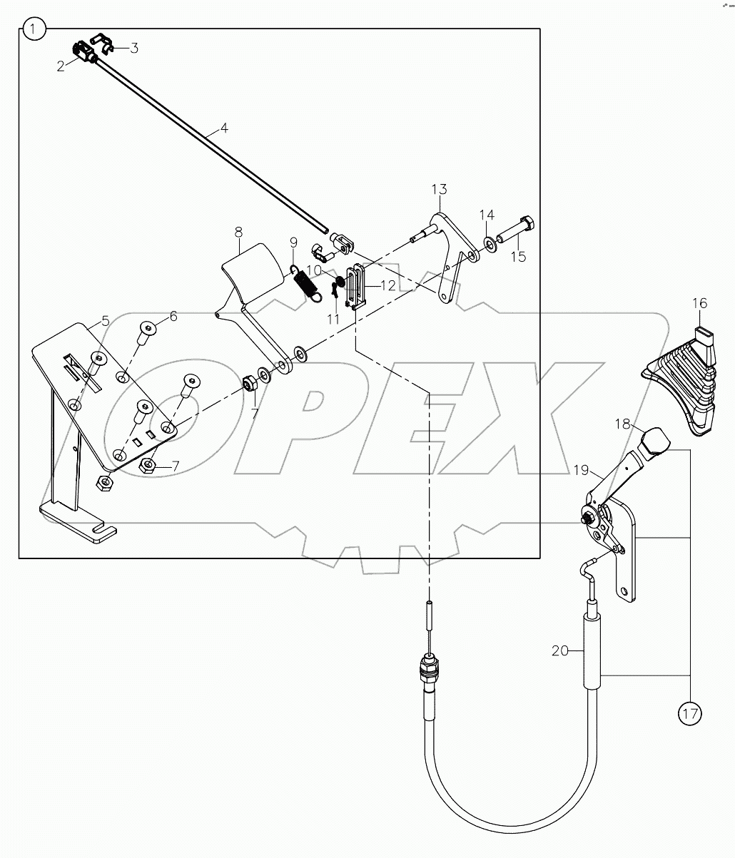  HAND THROTTLE AND ACCELERATOR PEDAL